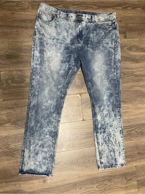 Trestles Men's size 42 Acid Wash Blue Jeans bottom pants comfort skate